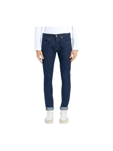 Skinny jeansy skinny Dondup niebieskie