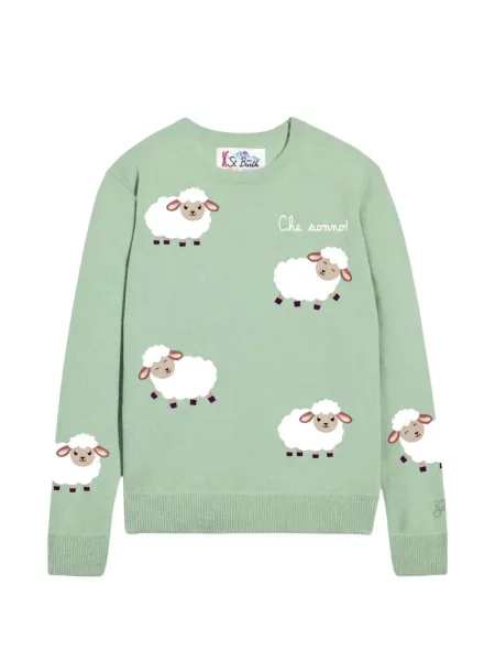 Sweter dziecięcy Mc2 Saint Barth zielony