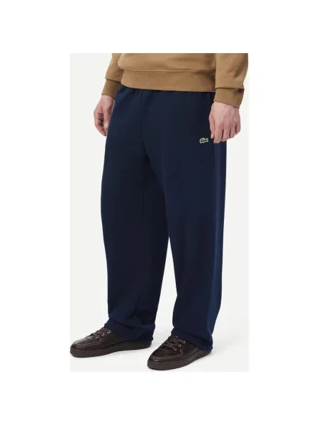 Długie spodnie Lacoste Relaxed Fit granatowy S niebieskie