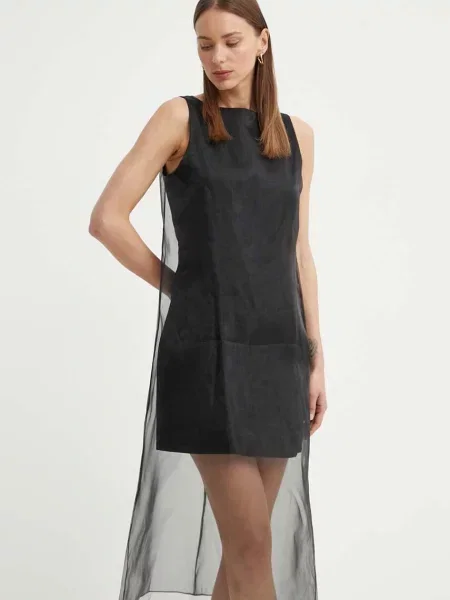 Theory rochie mini drept negru