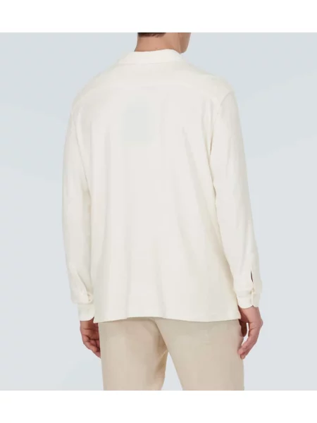 Cămașă Zegna de mătase alb