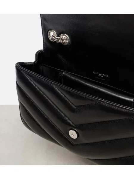 Geanta de piele Saint Laurent din piele negru