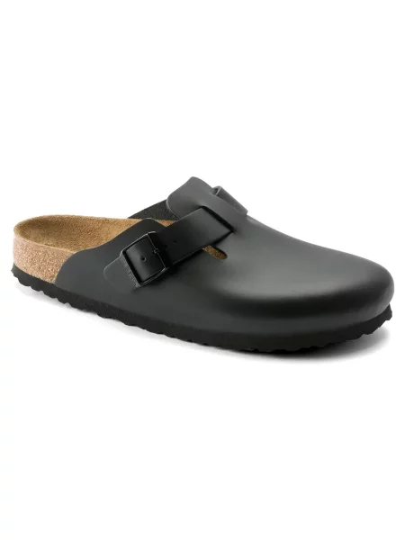 Klapki BIRKENSTOCK Boston NL Regular black czarne