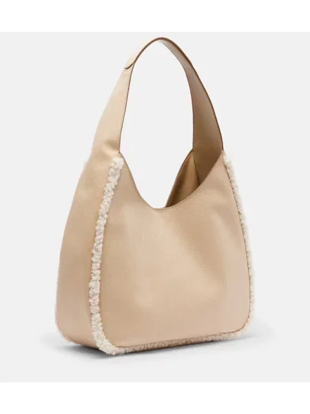 Geantă Stella Mccartney teddy bej