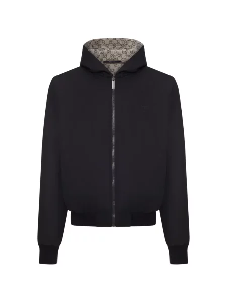 Reversibil hanorac cu glugă Gucci negru