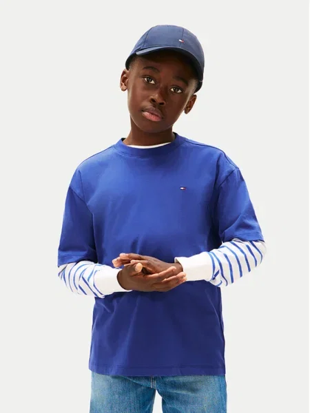 Tommy Hilfiger Póló Essential Archive D kék