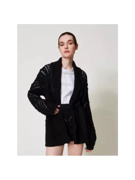 Sweter Twinset czarny
