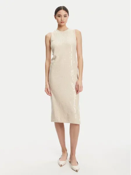 Marella Cocktail obleka Addetto Écru