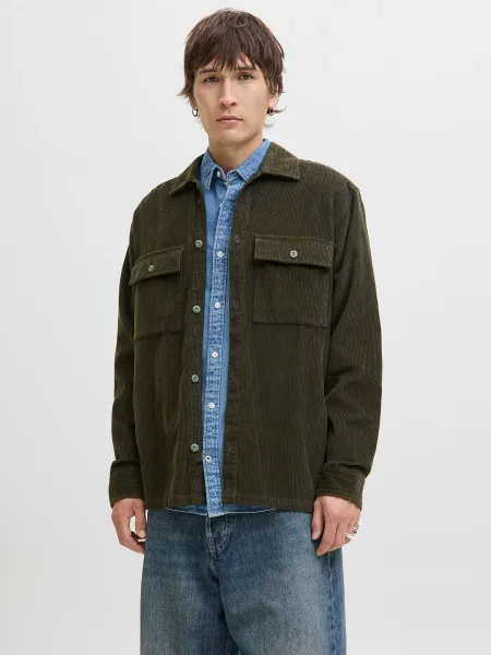 JACK & JONES Cămașă JJEPERFECT închis verde
