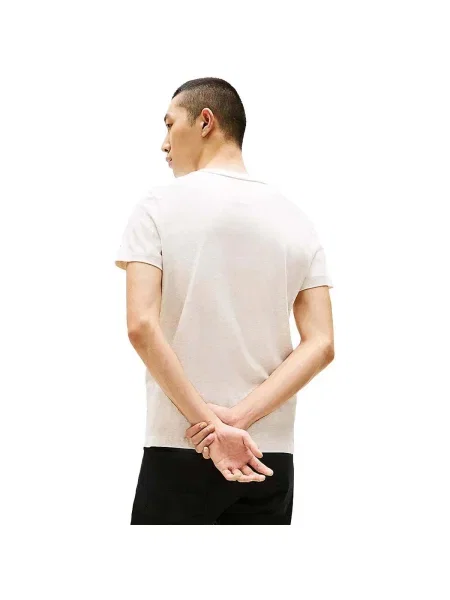 Tricou Tommy Hilfiger cu broderie bej