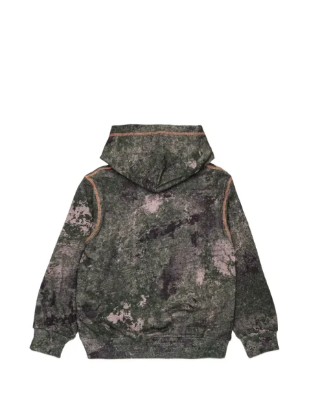 Bluza z kapturem dziecięca Diesel zielona