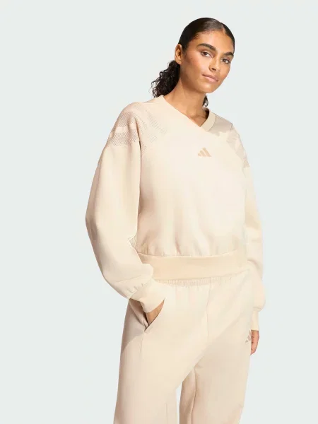 Світшот adidas перероблений бежевий