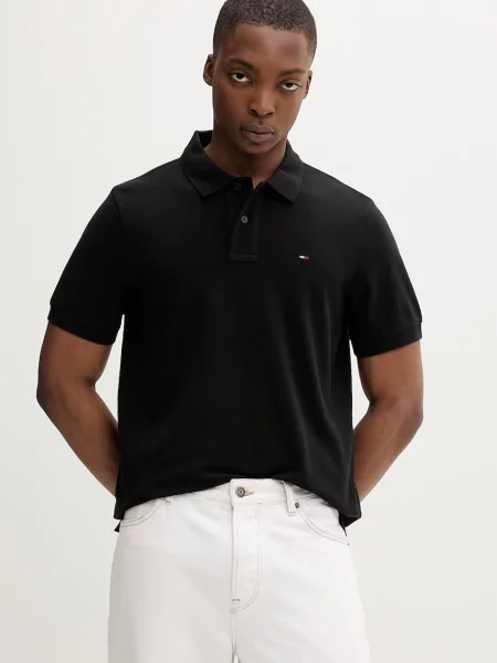 Tricou polo Tommy Jeans negru