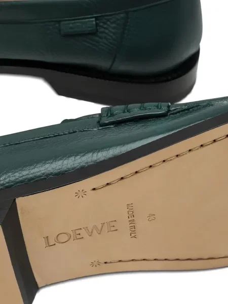 Pantofi loafer Loewe din piele verde