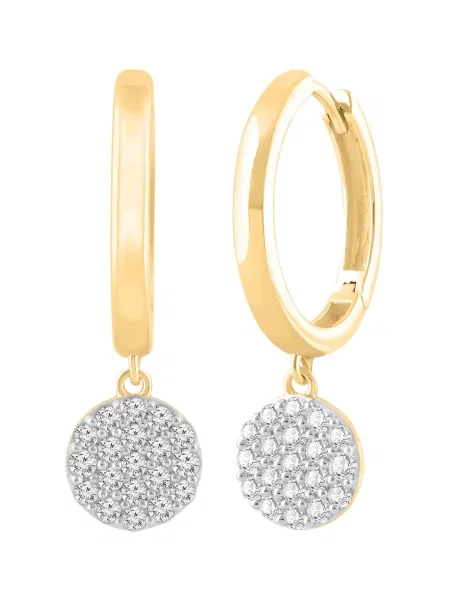 ETHISHER DIAMANTEN Náušnice Ohrringe aus Gelbgold mit Lab Grown Diamant zlatá