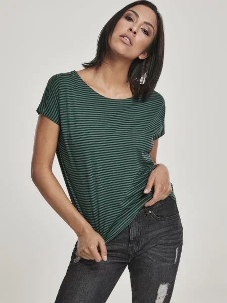 Koszulka Urban Classics w paski czarna