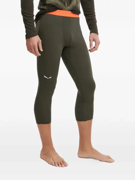 Leggings Salewa cu imagine verde