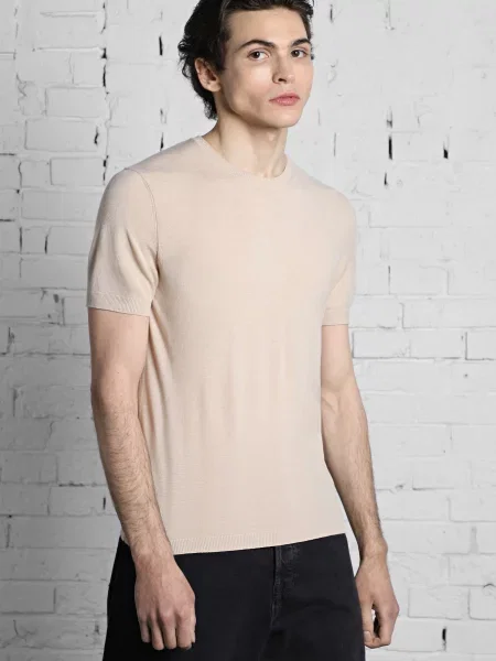 Футболка Promin из модала бежевая