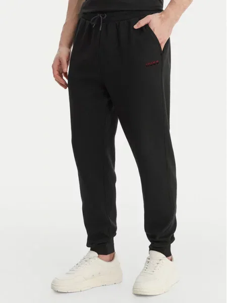 HUGO Spodnji del trenirke Atlas črna