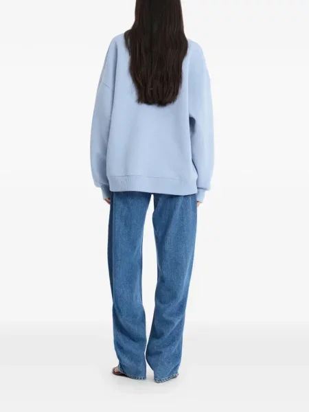 Hanorac crewneck Rotate Birger Christensen albastru