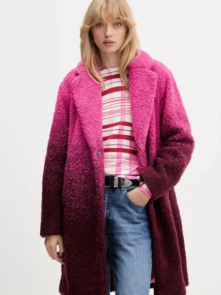 Desigual Palton de iarnă roșu / roşu închis roz
