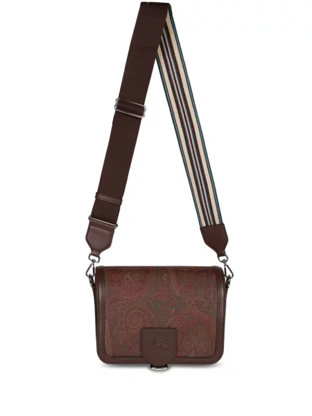 Geantă crossbody Etro cu imagine maro