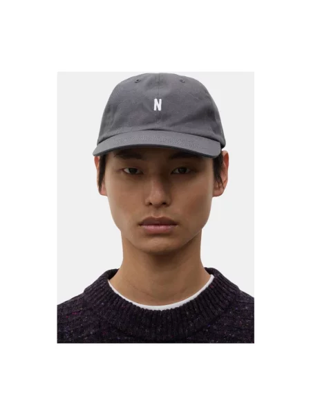 Czapka z daszkiem Norse Projects szara