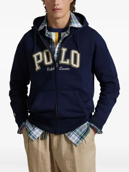 Manšestrové s límcem izolované polotričko Polo Ralph Lauren bílé