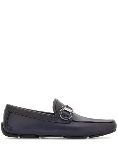 Pantofi loafer Ferragamo din piele albastru