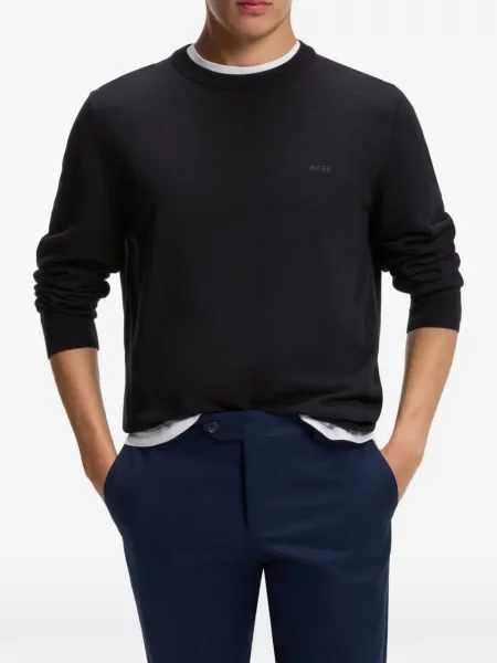 Hanorac crewneck Boss albastru