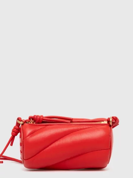 Мини кожаная сумка Fiorucci красная