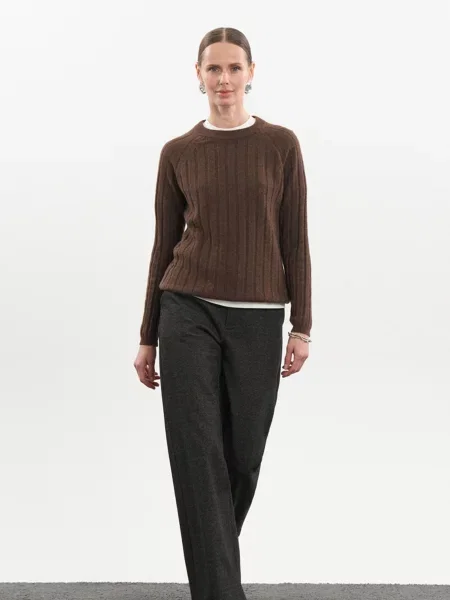 Джемпер TrikoBakh текстиль коричневий