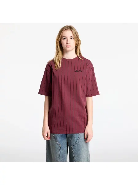 Tricou New Era Pinstripe Os Tee UNISEX Frosted Burgundy XL