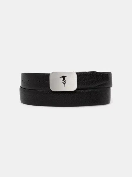 Trussardi curea pentru bărbați din piele negru