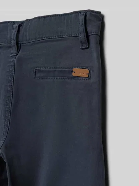Spodnie z detalem z logo Blue Seven granatowe