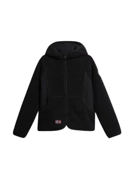 Bluza z kapturem Napapijri z kapturem czarna