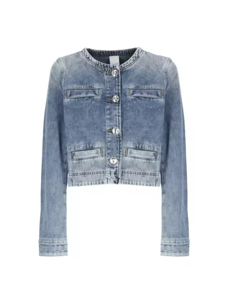 Kurtka jeansowa Pinko niebieska