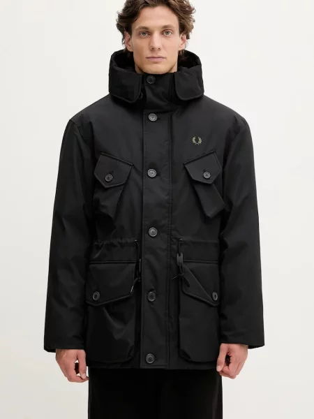 Kurtka puchowa Fred Perry czarna