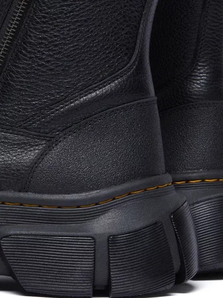 Кожаные ботинки Dr. Martens на платформе черные