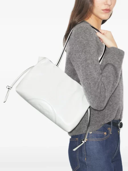 Geantă shopper Tory Burch cu cordon alb