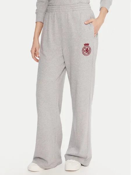 Tommy Hilfiger Spodnie dresowe Wide Leg szary