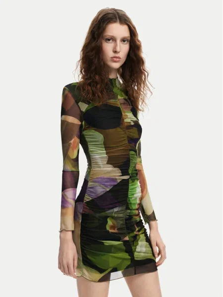 Desigual Hétköznapi ruha Camouflage Lacroix zöld