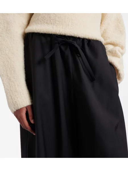 Pantaloni Toteme de lână negru
