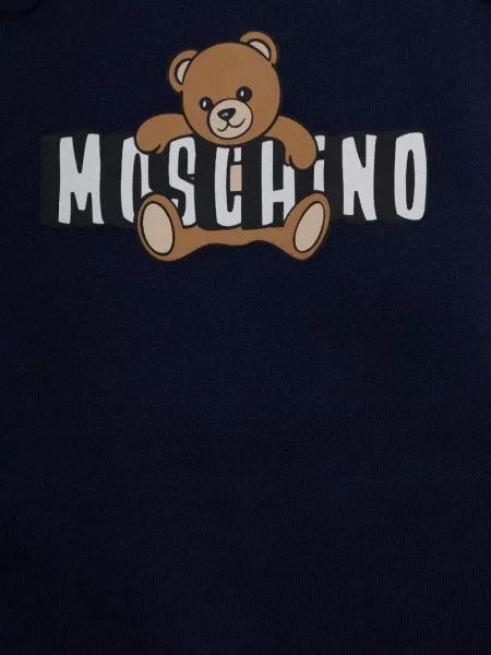 Spodnie dziecięce Moschino niebieskie