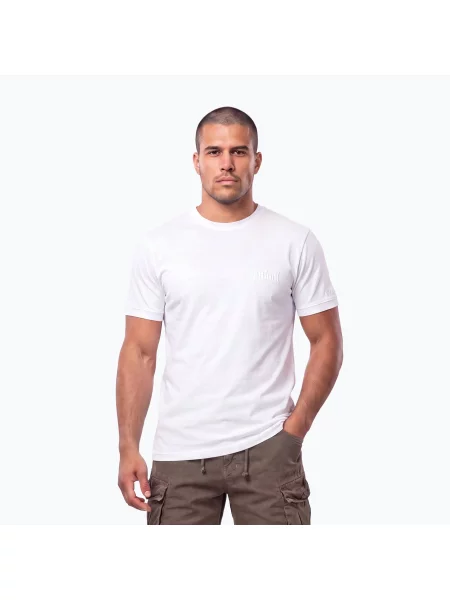 Tricou pentru bărbați Pitbull O'Side Embro white alb