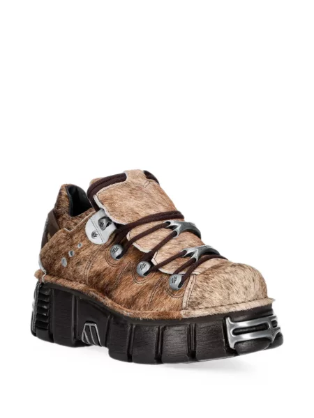Botine New Rock chunky maro