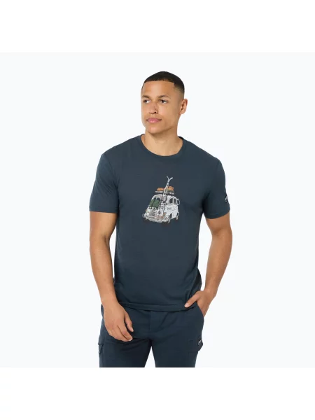 Tricou pentru bărbați super.natural Carski Tee blueberry/various