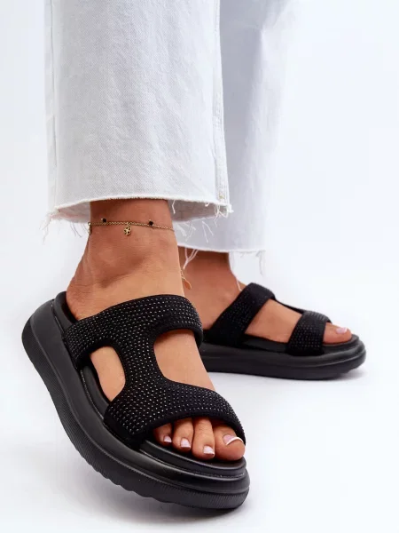 Copati Fs1 s platformo črna