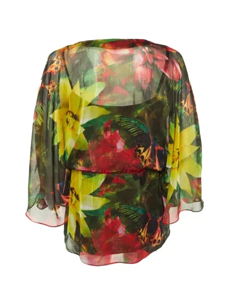 Top Alice + Olivia cu model floral cu imagine verde