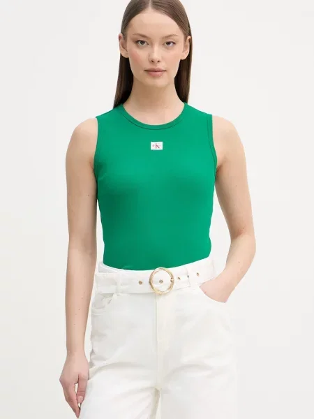 Top Calvin Klein Jeans zelený